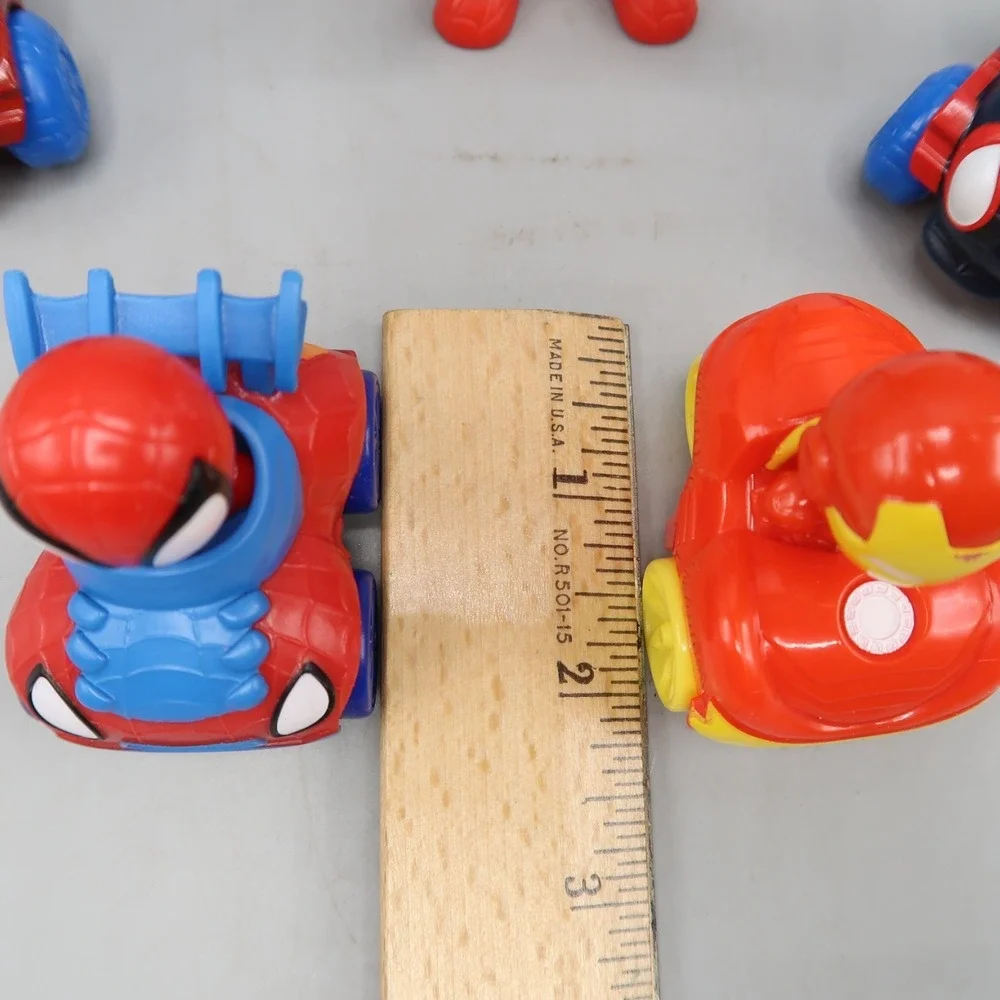 Marvel‎ Spidey and his Amazing Friends Web Lot Of 5 Mini Cars racer wheelies toy